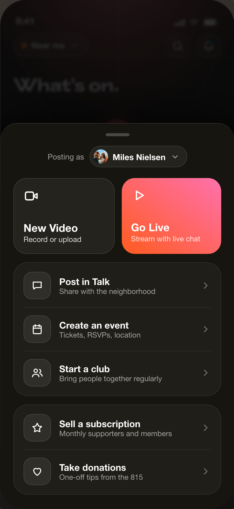 in815 app — Create